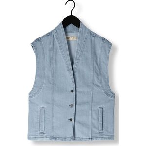 Another Label Unni Denim Vest Blazers Dames - Blauw - Maat L
