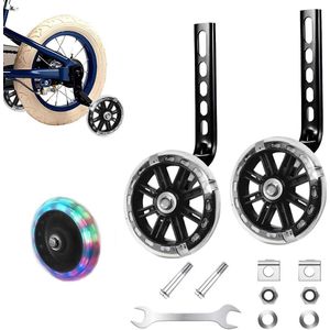 Support Wheels for Children's Bike - Adjustable Universal Stabilizers for 12-20 Inches