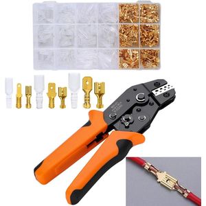 Crimping Pliers Flat Plug 300 Pieces - Cable Connectors Crimping Pliers for 0.25-2.5 mm² - Flat Piping Sleeves