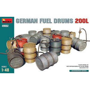 1:48 MiniArt 49002 German Fuel Drums 200L Set Plastic Modelbouwpakket