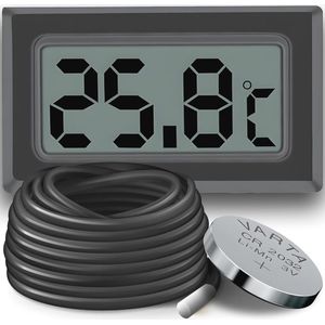 Digitale Thermometer voor Koelkast, Vriezer, en Aquarium met Externe Sensor - Nauwkeurige Temperatuurmonitor met Waterdichte Sonde