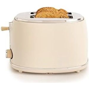 Gratyfied - Retro broodrooster - Retro keuken producten - Retro tosti apparaat - 1,81 kg - gebroken wit