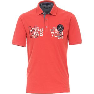 Poloshirt Heren Korte Mouw Casual Rood Casa Moda 923805000 - XL