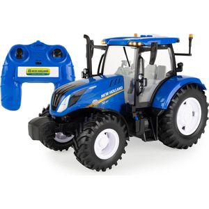 Britains radiografisch bestuurbare tractor - New Holland T6.180 1:16 blauw