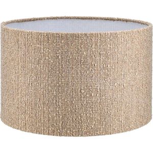 Lampenkap Cilinder - Bouclé beige - Ø 30cm, H 20cm