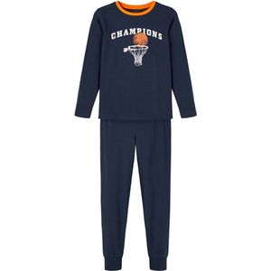 Name it jongens pyjama - Champions - Basketball - 128 - Blauw.
