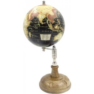 Prachtige Wereldbol met verschuifbare arm - met een hoogte van 34 cm