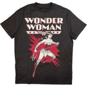 DC Comics Wonder Woman - Explosion Heren T-shirt - XL - Zwart