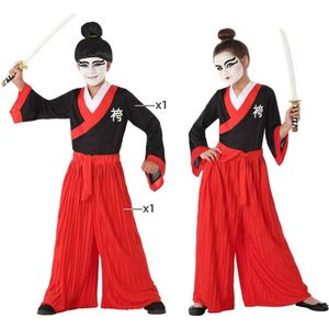 Kostuums voor Kinderen Japanse Rood - 3-4 Jaar
