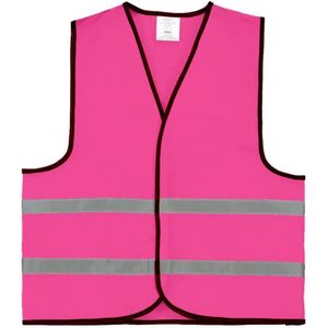 Roze veiligheidshesje 10 stuks