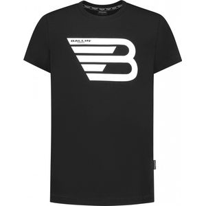 Ballin Amsterdam - Jongens Slim fit T-shirts Crewneck SS - Black - Maat 12