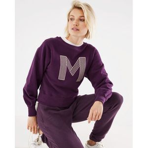 Mexx Oversized Sweatshirt Dames - Donker Paars - Maat S