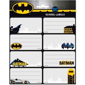 Dc Comics Etiketten Batman Zelfklevend Grijs/zwart 16 Stuks