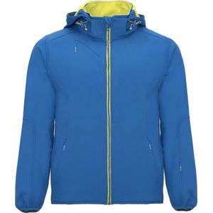 Soft shell jas Kobalt / Geel Siberia merk Roly maat L