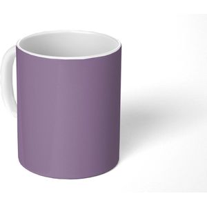 Mok - Koffiemok - Interieur - Paars - Kleuren - Paarse - Kleur - Effen - Mokken - 350 ML - Beker - Koffiemokken - Theemok