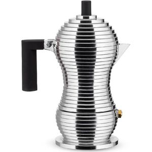 Koffiepot, zwart, aluminium, 8,3 x 10,5 x 35 cm