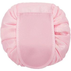 Praktische uitbreidbare toilettas - roze