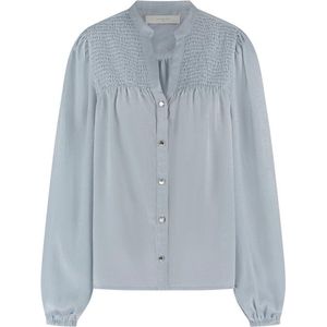 NUKUS Namibia Blouse Dames - Jurken - Kleedje - Lichtblauw - Maat L