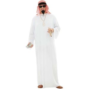 FUNIDELIA Arabisch kostuum voor mannen - Sjeik Kostuum - Maat: XL - Wit