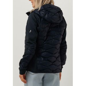 Peak Performance M Helium Down Hybrid Hood Jassen Dames - Winterjas - Donkerblauw - Maat XL