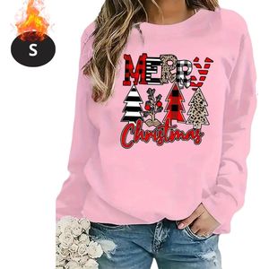 Livano Kersttrui - Dames - Foute Kersttrui - Christmas Sweater - Kerst Sweater - Christmas Jumper - Pyjama - Roze - S
