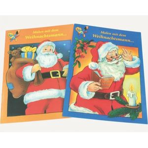 Voordeelpakket: 2 Kleurboeken thema Kerst : 2x 48 pagina's kleurplezier