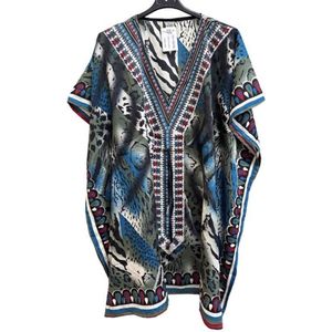 Dames kaftan/tuniek 151 Onesize 38-50 zwart/wit/groen/blauw