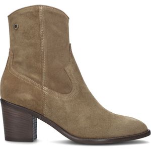 Notre-V 05-144 Enkellaarsjes - Enkelboots met rits - Dames - Taupe - Maat 41