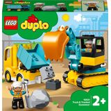 LEGO DUPLO Truck & Graafmachine met rupsbanden - 10931