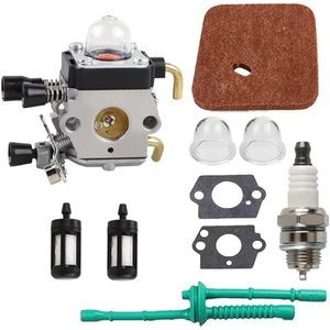 Geschikt voor Van toepassing op carburateur voor STIHL FS38 FS45 FS46 FS45C FS46C FS55C FS55 FS55R FS55RC FS74 FS75 FS80, vervangingsset voor carburateur voor bosmaaiers C1Q-S97