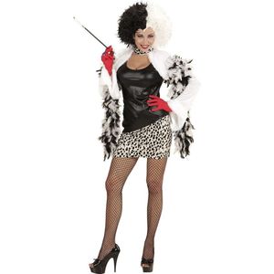 Widmann - 101 Dalmatiers Kostuum - Cruella Boosaardige Minnares - Vrouw - - Medium - Carnavalskleding - Verkleedkleding