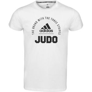 Adidas Community 21 T-shirt Judo | Wit met Zwarte opdruk (Maat: XL)