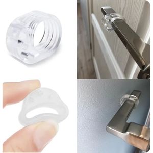Scoby - Deurstopper Set - Deurbescherming - Deurklink Bescherming - Door Knob Buffer - 5 Stuks - Wit