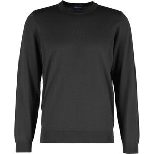 MARVELIS modern fit trui wol - V-hals - zwart - Maat: 3XL