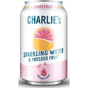 Charlie's Organics | Sparkling Water Grapefruit Bio | 12 x 33 cl