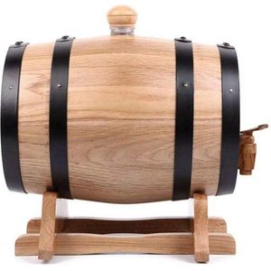 Houten Vat voor Whisky ~ 3 litre eikenhouten vat ~ Perfecte Cadeau voor de Whisky Liefhebber