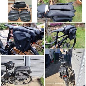 Fietstas op bagagedrager - 26 liter waterdicht - fiets reflecterend - transporttas - pendelreizen Waterproof bicycle bag
