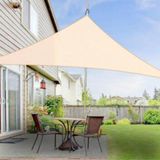 Schaduwdoek - 5x5 Meter - Driehoek - creme - Schaduw Doek