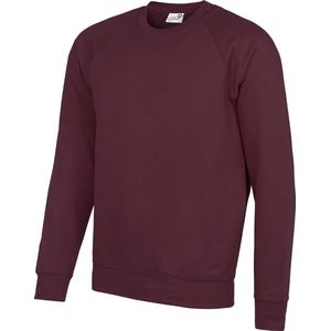 Awdis Academie Herenbemanning Hals Raglan Sweatshirt (Bourgondië)