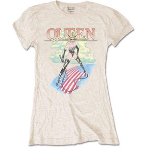 Queen - Mistress Dames T-shirt - S - Creme