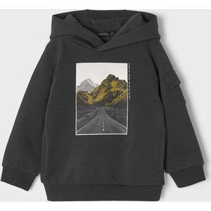 Mayoral B hoodie 4452 grijs met opdruk