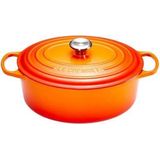 Le Creuset Ovale braad-/ stoofpan - 13,9L - 40cm - Oranjerood