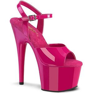 Pleaser - ADORE-709 Sandaal met enkelband, Paaldans schoenen - US 14 - 45 Shoes - Roze