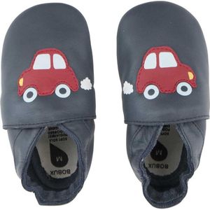 Bobux Soft Soles - Baby Slofjes Leer - Navy Red Racing Car - Maat 32