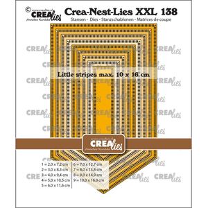 Crealies Crea-Nest-Lies XXL Banner met kleine streepjes