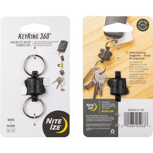 Nite Ize Keyring 360 magneet connector zwart