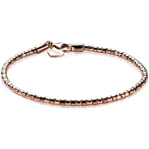 ZINZI zilveren fantasie armband rosé verguld 17-19cm ZIA1129R