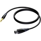 Procab CLA900 XLR (v) - 6,35mm Jack mono (m) audiokabel - 5 meter