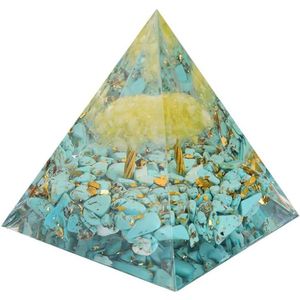Kristall Pyramide Orgonit Positive Energie Baum des Lebens Reiki Chakra Pyramide für Yoga Meditation Erfolg Geschenke