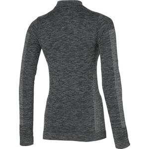Heatkeeper - Thermoshirt dames - Zwart melange - L - 1-Stuk - Thermo shirt dames lange mouw